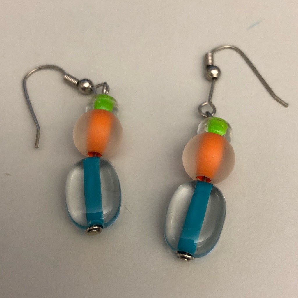 Vintage Neon Earrings